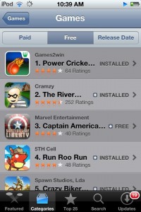Power Cricket T20, #1 game app on India iTunes Store